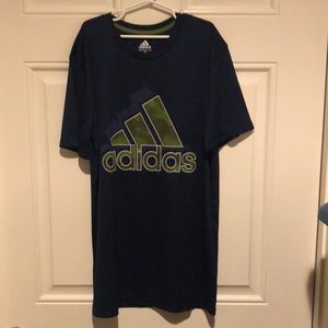 NWOT Adidas logo Navy blue T-shirt